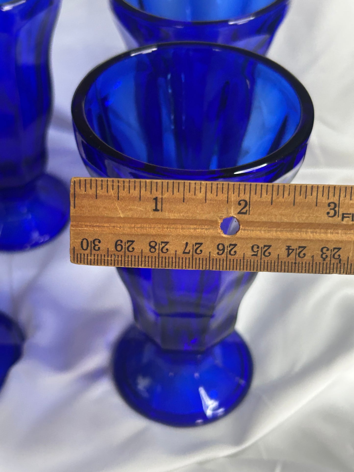 Cobalt Blue Dessert Parfait Glasses – Set of 4