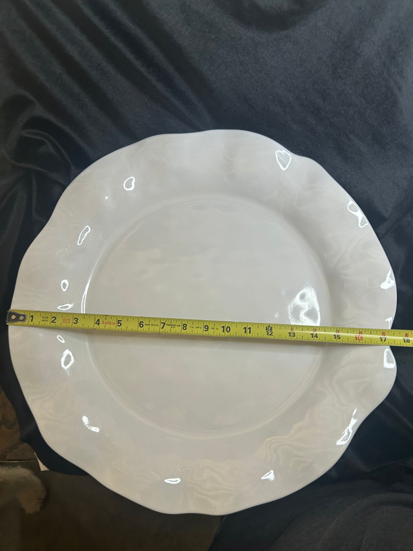 White Large Platter