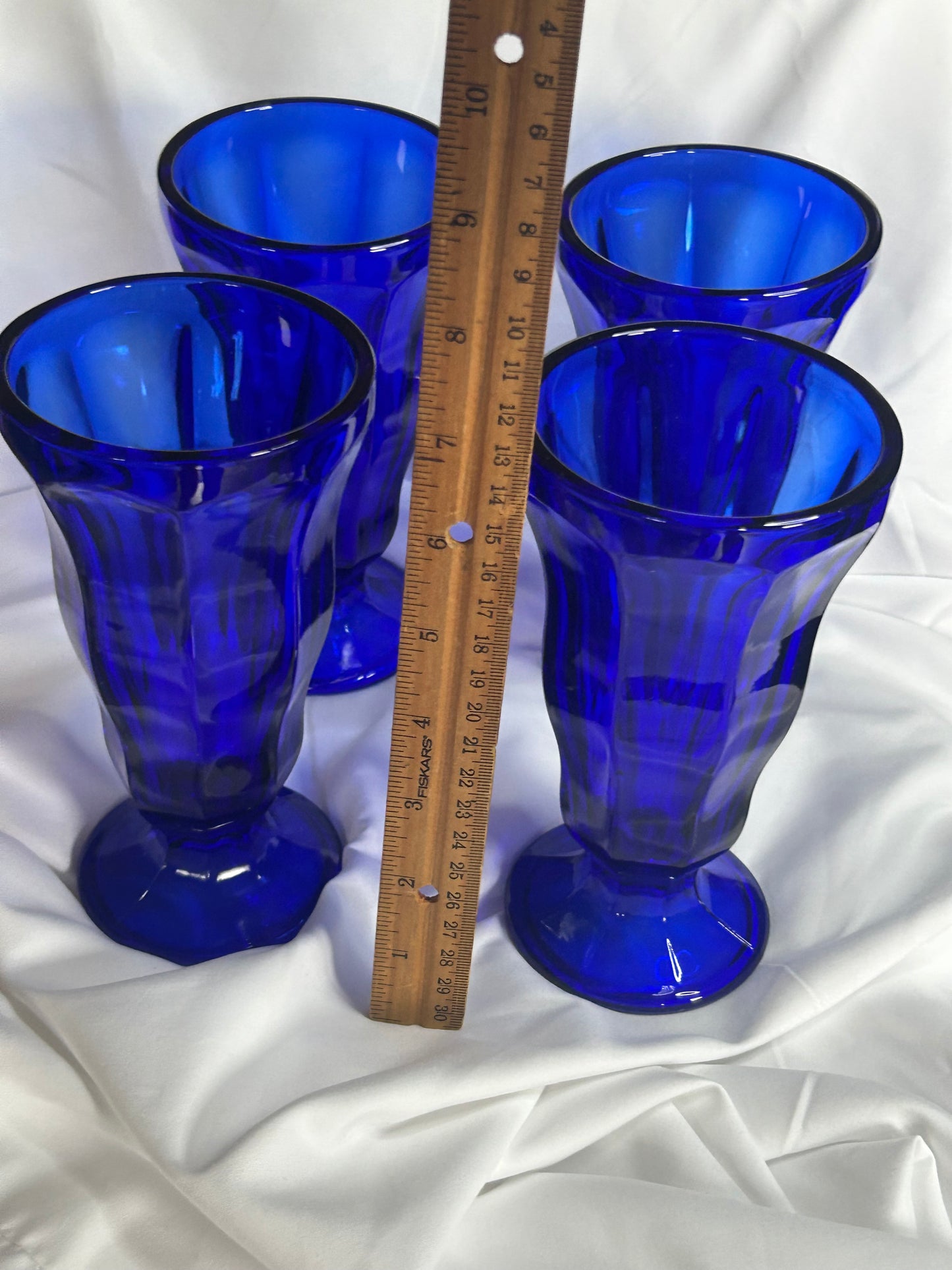 Cobalt Blue Dessert Parfait Glasses – Set of 4