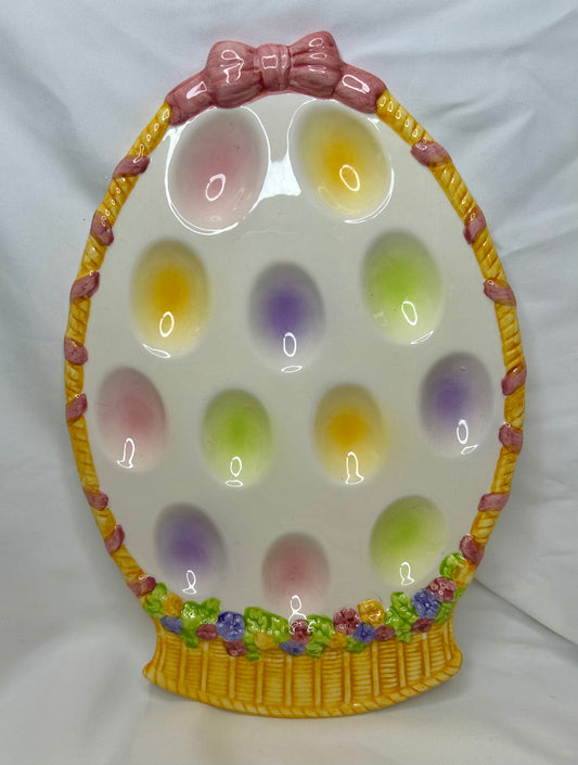 Easter Basket Deviled Egg Plate