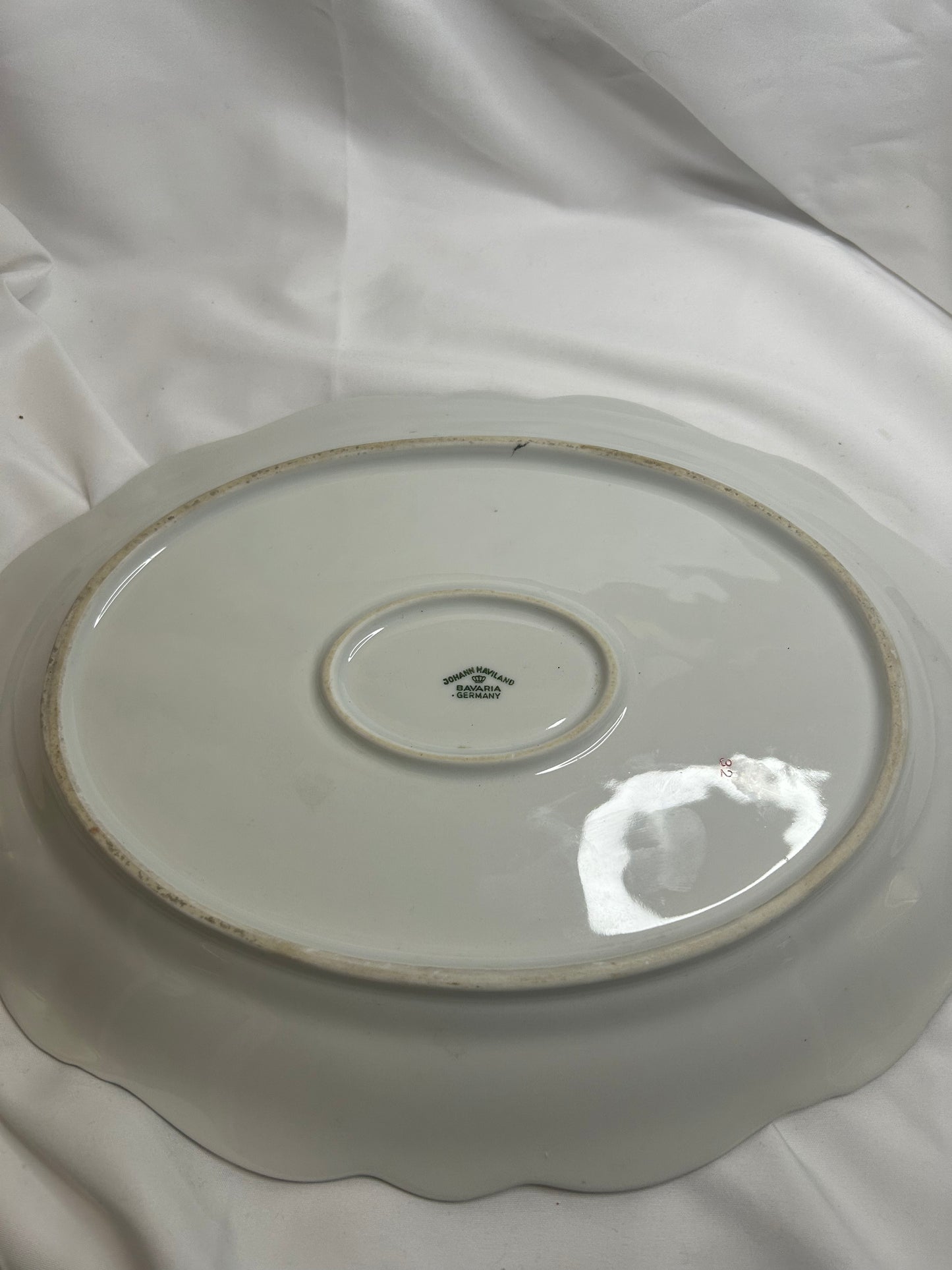 Vintage Johann Haviland Bavaria Blue Garland Oval Platter