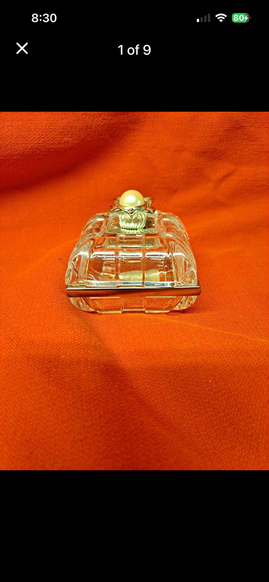 Lenox Crystal Box with Pearl Accent