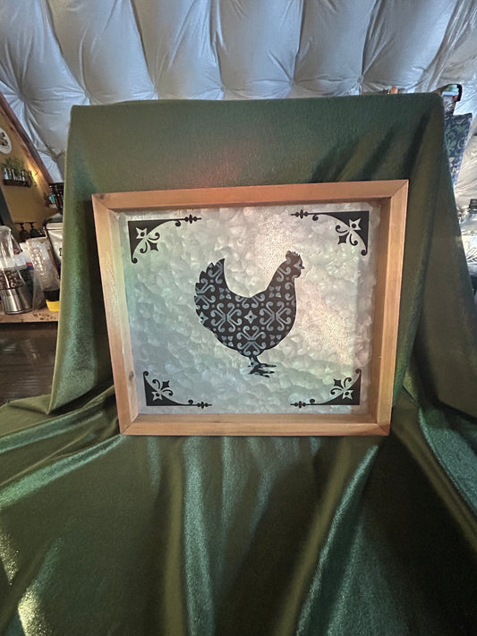 Vintage Tin Rooster Picture