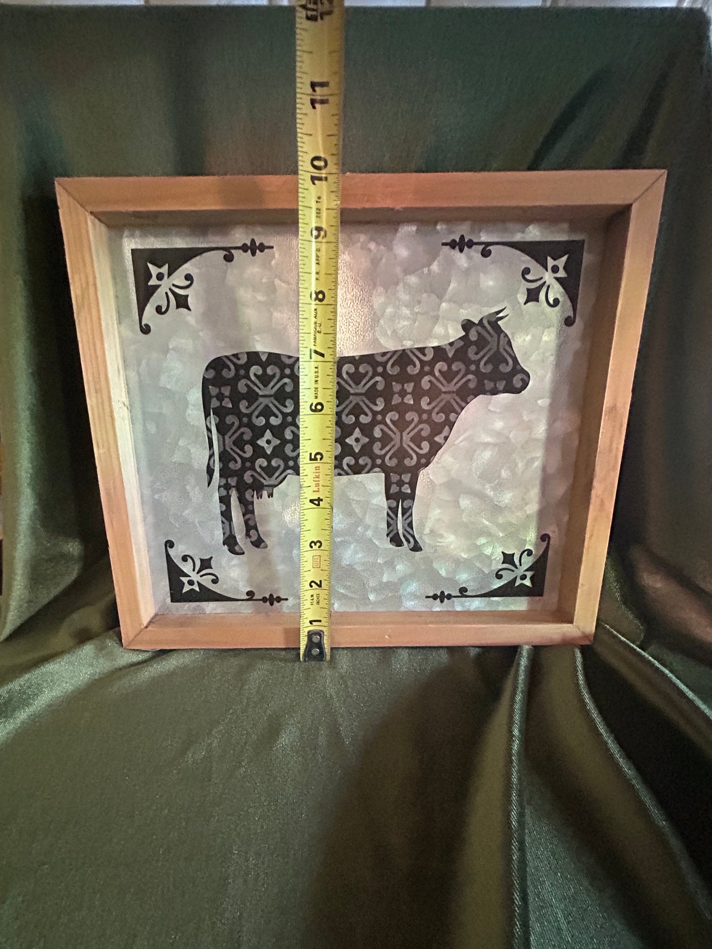 Vintage Tin Cow Picture